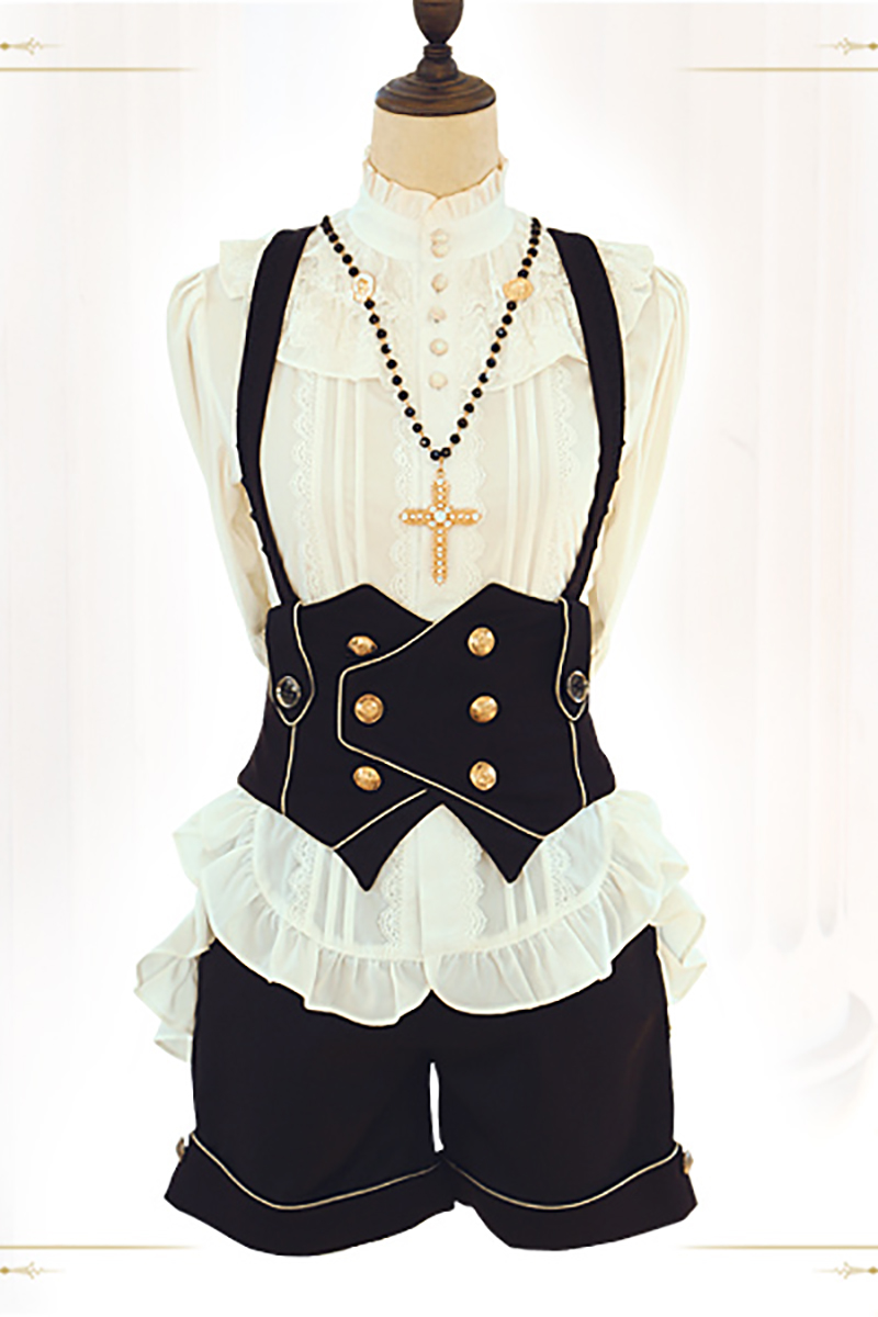 受注生産ゴシックコートjacquard corset dress